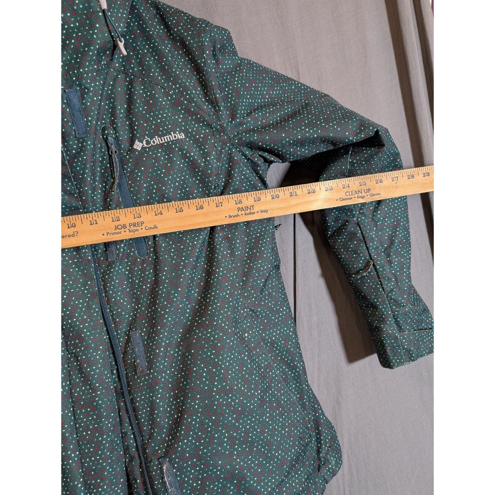 Columbia Interchange 3-in-1 Jacket‎ Women's M Green Hooded Sky Waterproof Winter - Picture 8 of 16